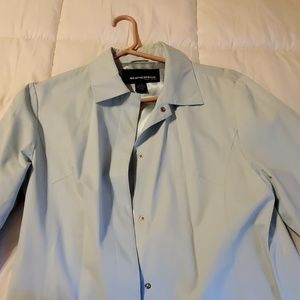 Turquoise  lined raincoat
